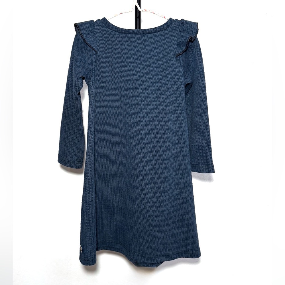 Deux par Deux Navy Ruffle Dress - Picture 3 of 6